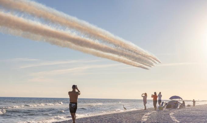 Blue Angels Flying Over Orange Beach