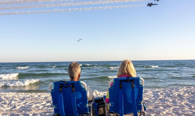 Blue Angels Flying Over Orange Beach