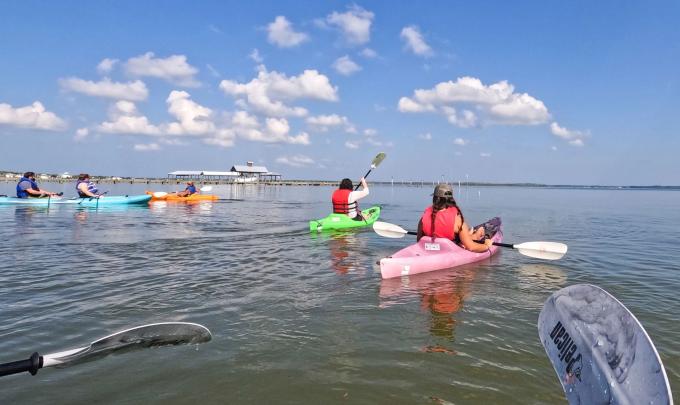Paint & Paddle Kayak Trip with the Wind and Water Learning Center in Orange Beach