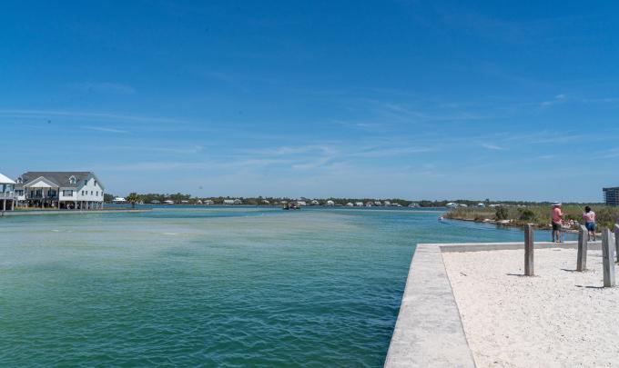 Little Lagoon Pass Park, public beach access in Gulf Shores