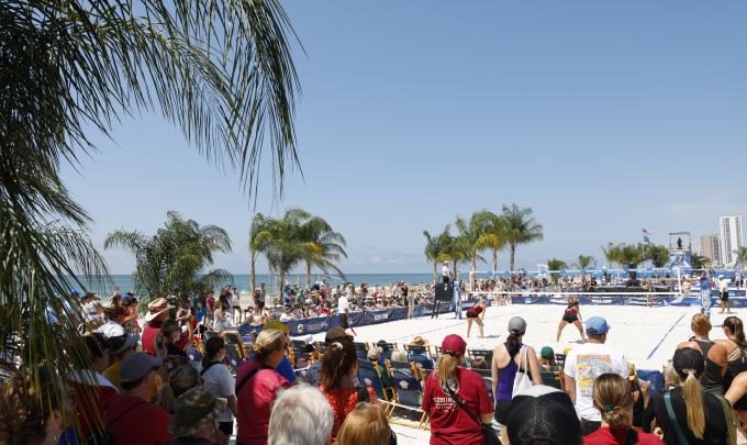 Crowd at NCAA Beach Volleyball in Gulf Shores