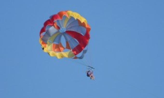 Parasailing In Gulf Ss Orange Beach Alabama Parasailing
