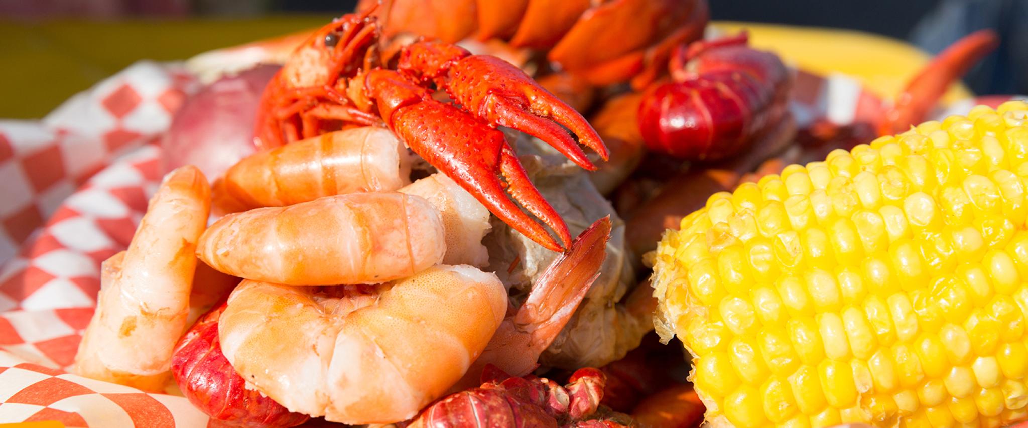 Gulf Shrimp, Lobster and Corn