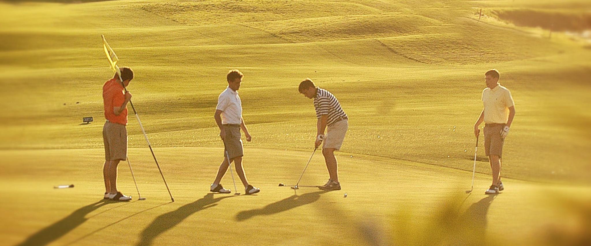 Golfers Playing Kiva Dunes Golf Course in Gulf Shores AL