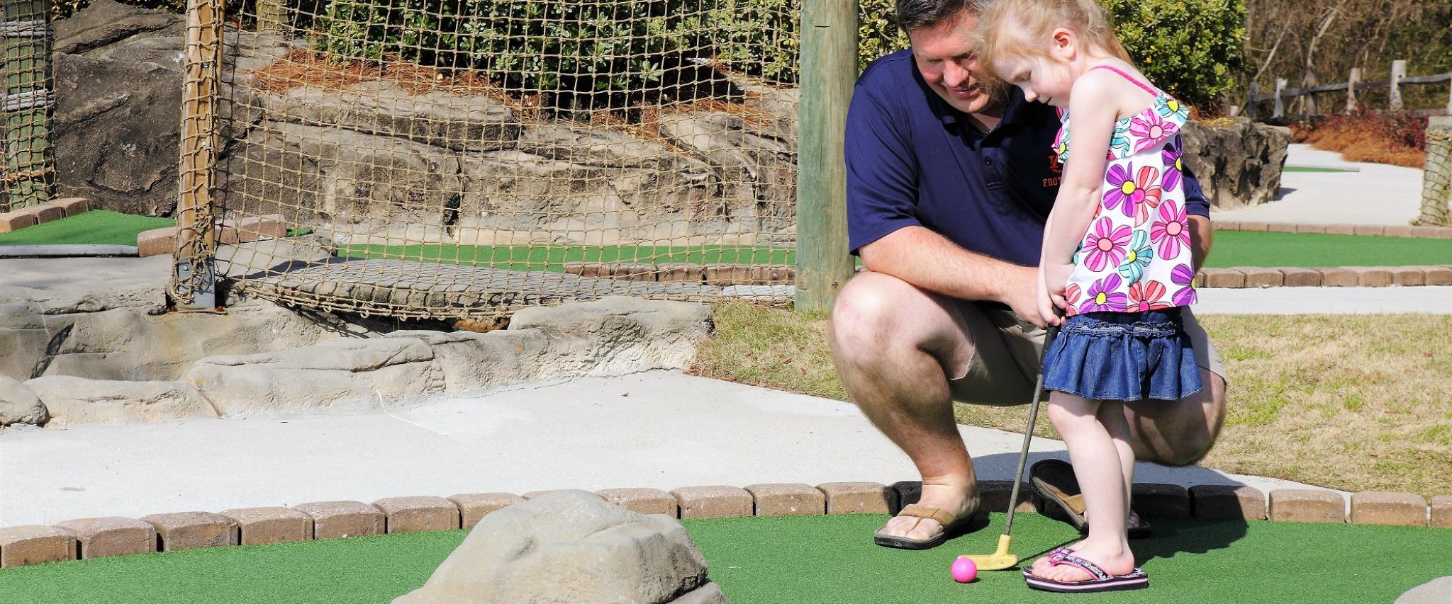 Family putt putt Orange Beach