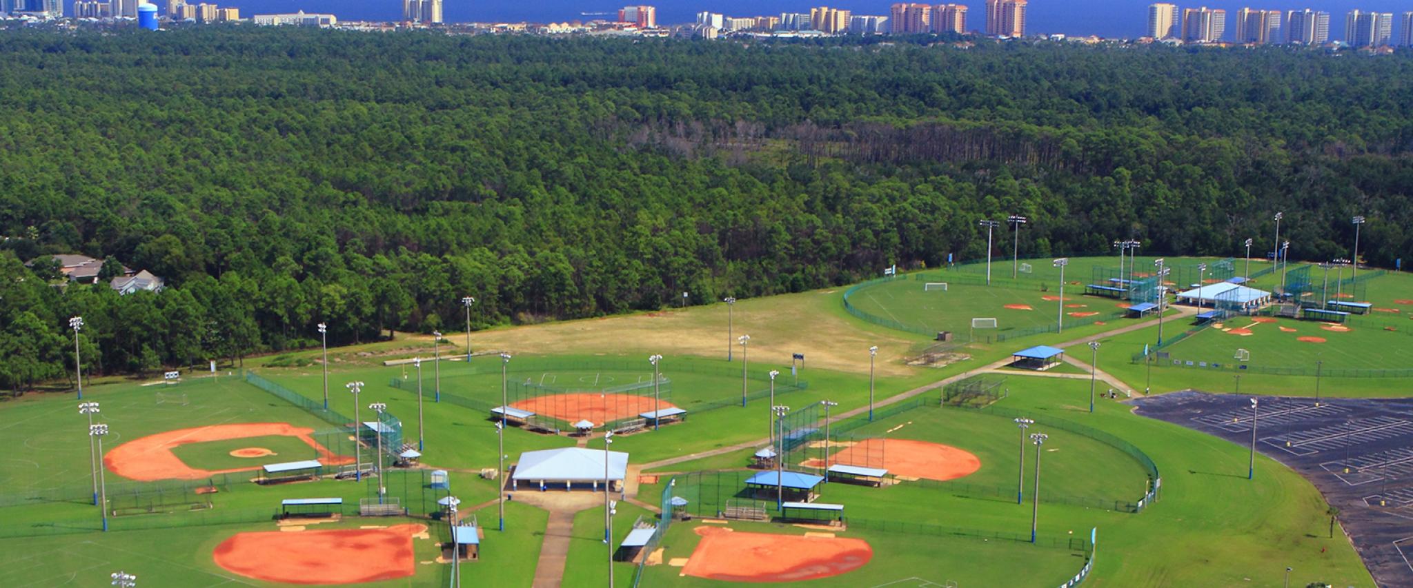 Orange Beach Baseball Facilities on Alabama Gulf Coast