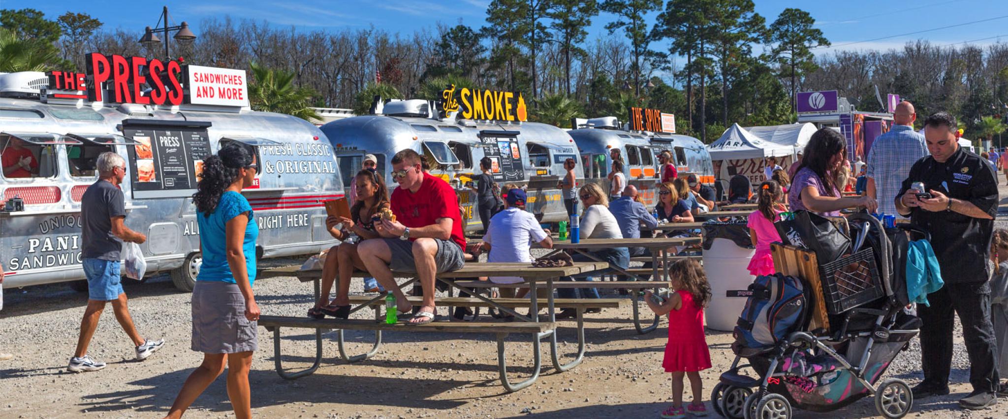 Food Trucks at World Food Championships at The Wharf in Orange Beach AL