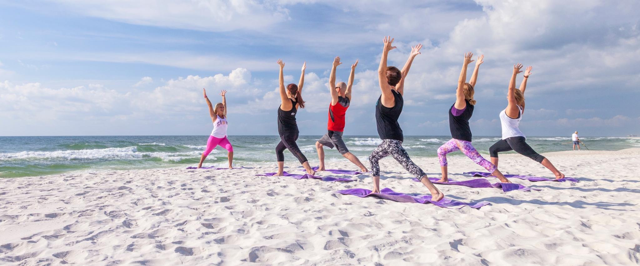 yoga on the beach Gulf Shores al