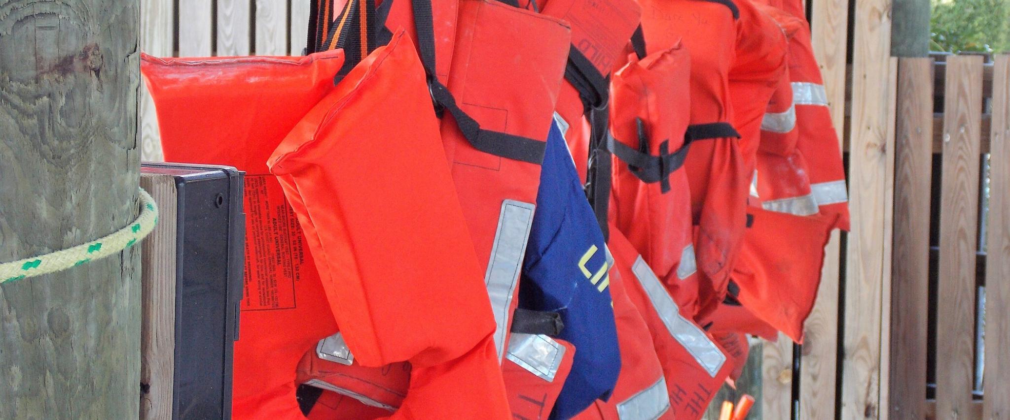 Life jacket Safety Orange Beach