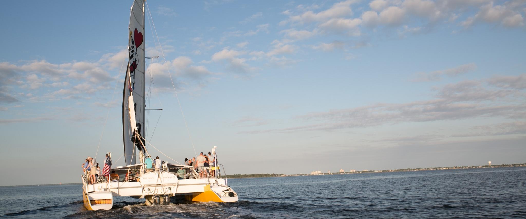 sailing a catamaran Orange Beach AL