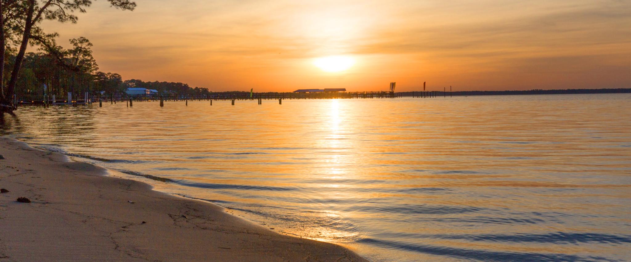 Sunset on Alabama Gulf coast