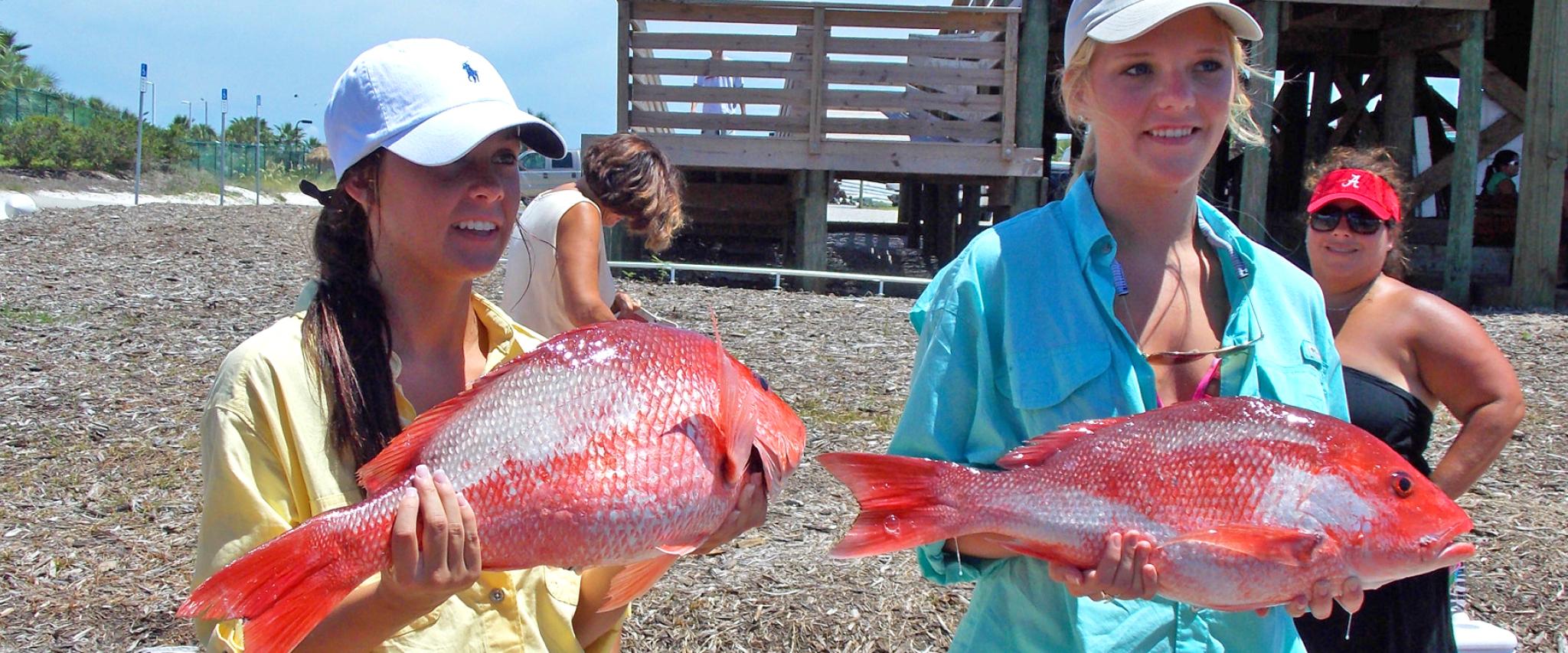 Girls Charter Fishing on Alabama Gulf Coast