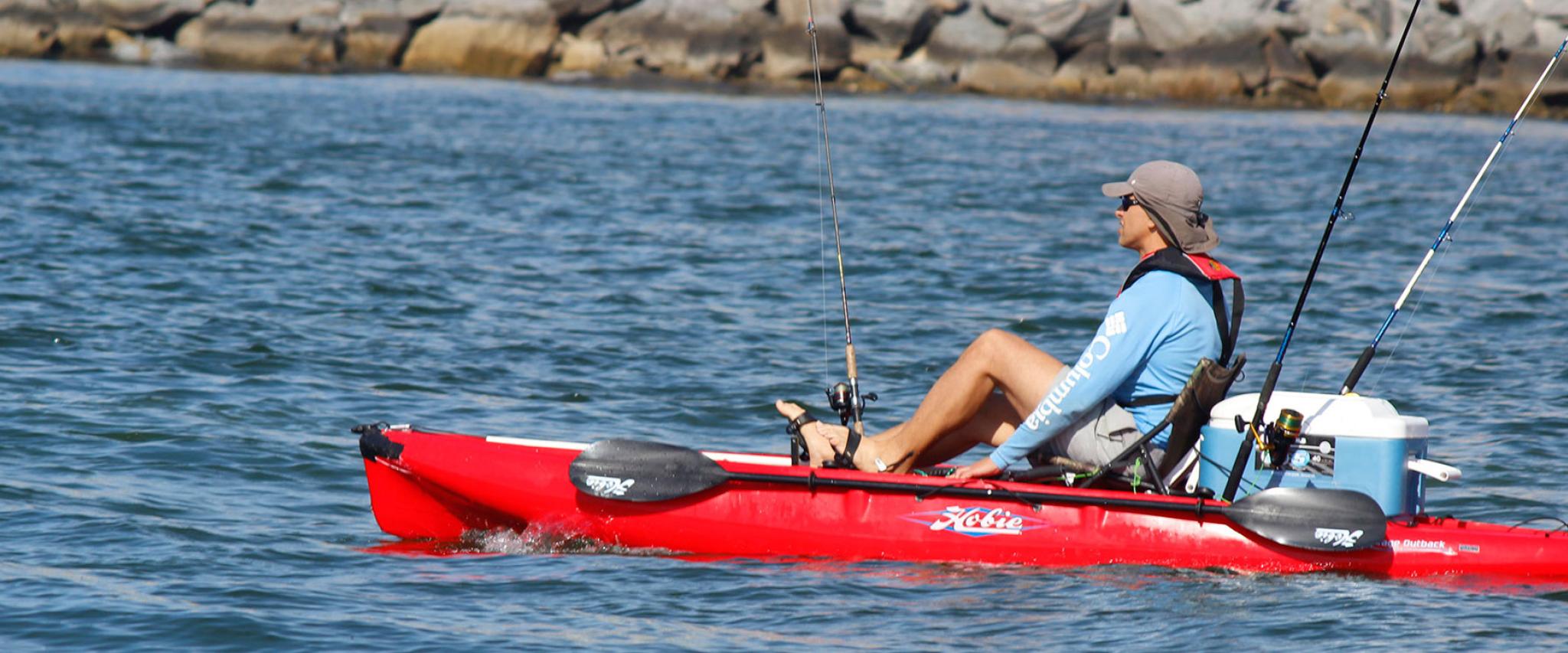 Kayak Fisherman wearing life jacket