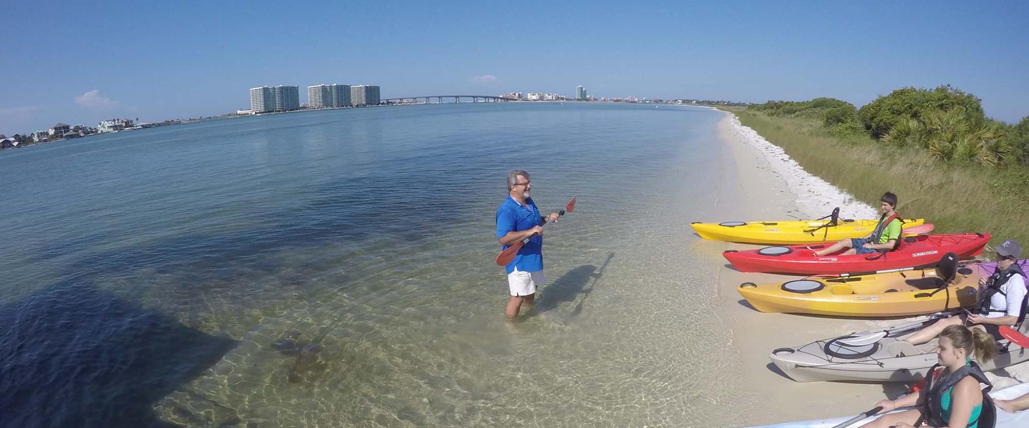 Kayak in the back bays