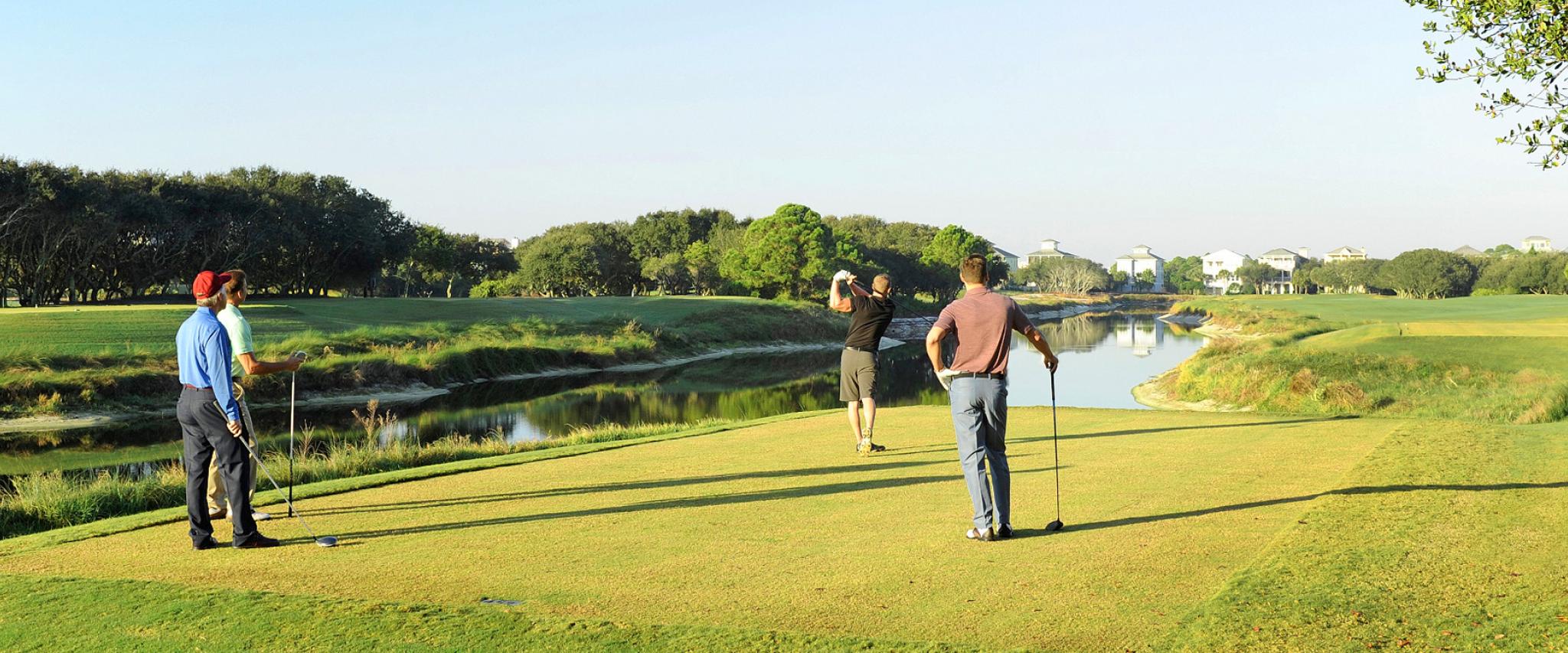 Golfers at Kiva Dunes