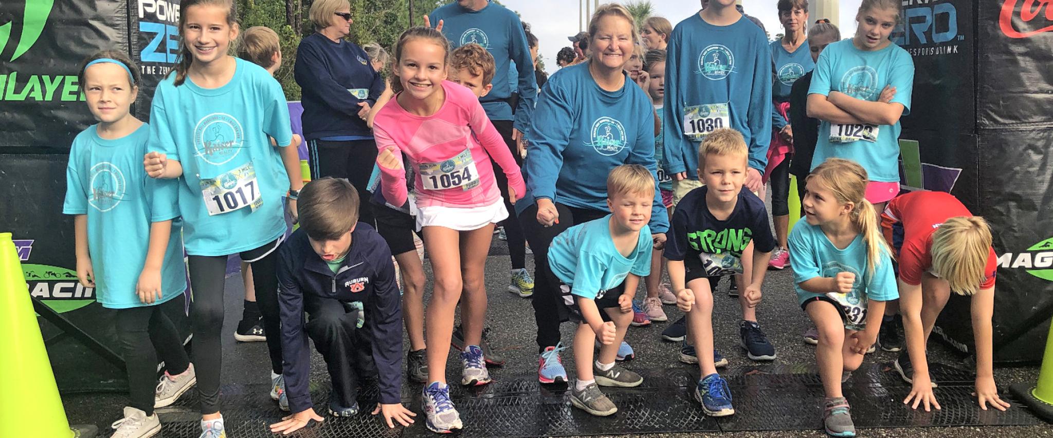 Kids run Kaiser Coastal Marathon and 5K Run