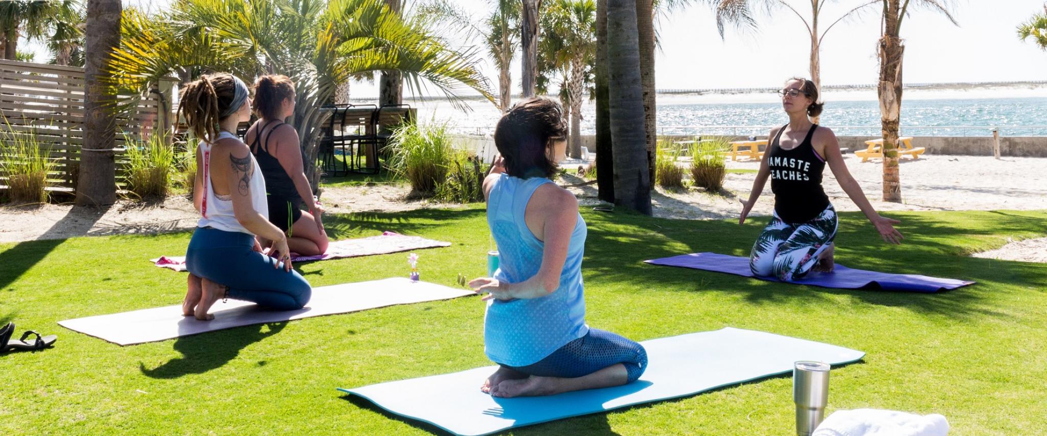 yoga at the Gulf Orange Beach