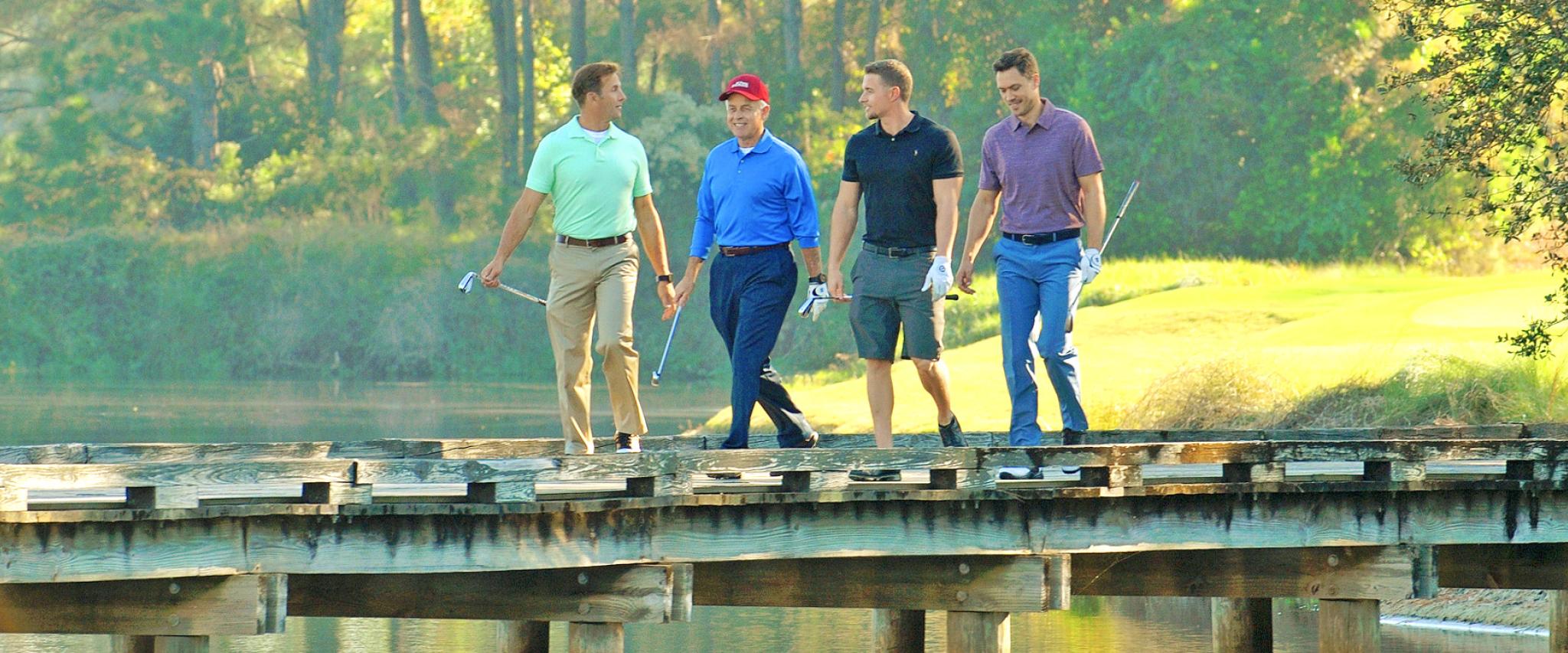 Group of Men golfing in Gulf Shores, AL
