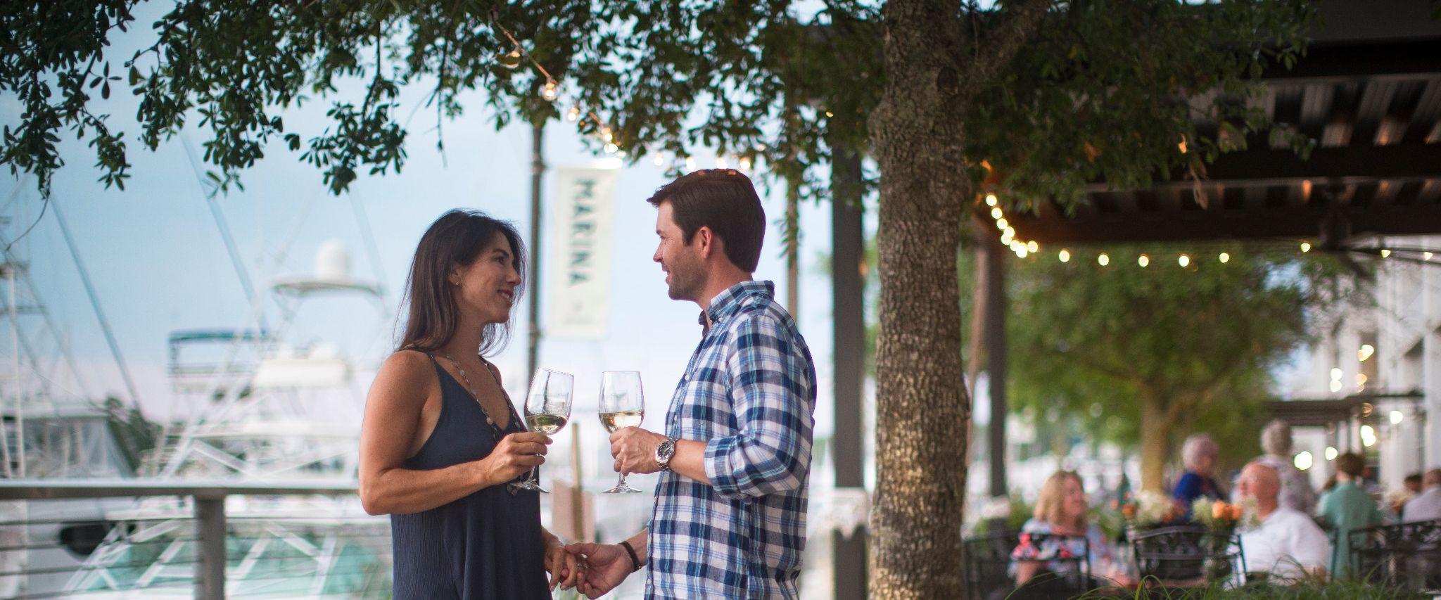 Couple dining at Ginny Lane in Orange Beach AL
