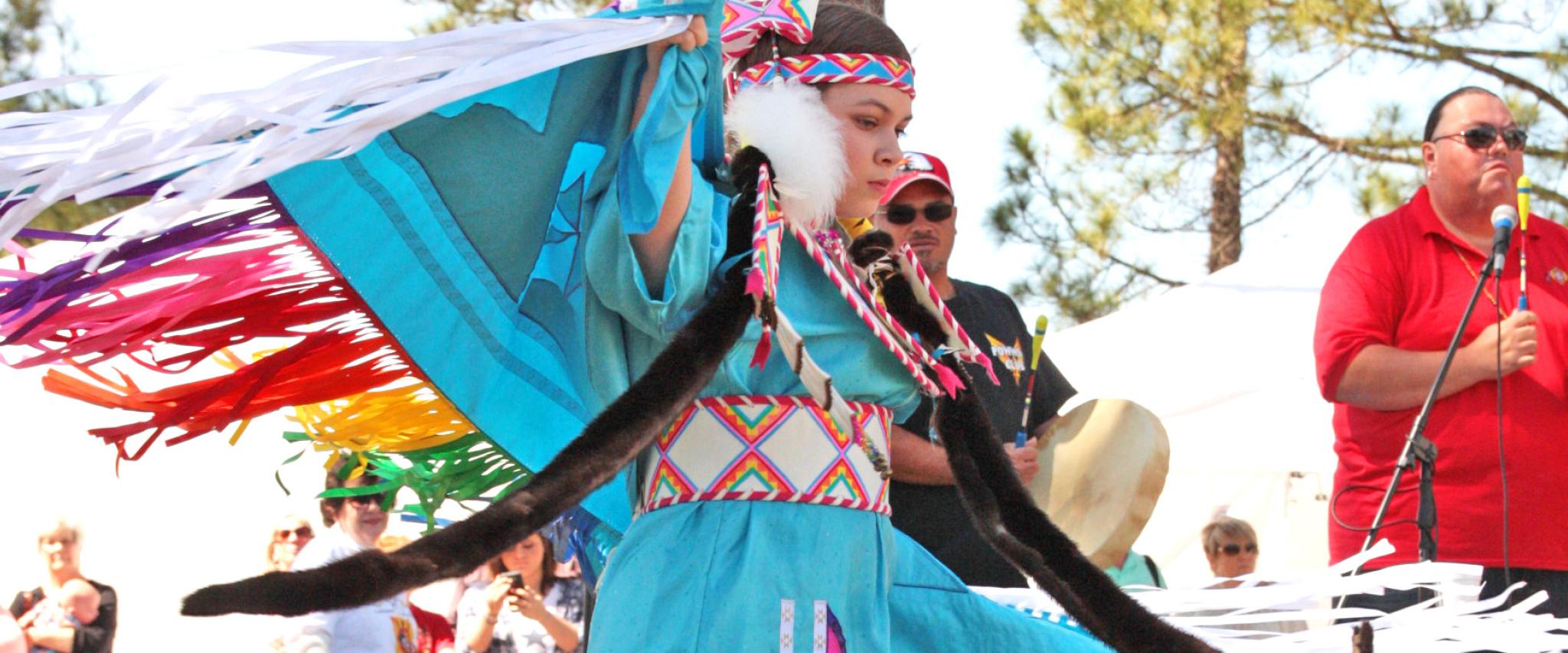 Native American Dancer at Ballyhoo Festival