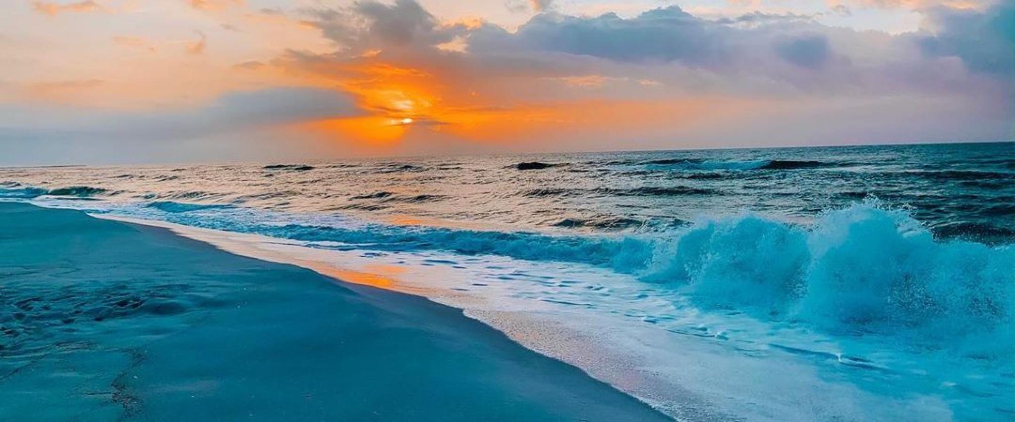 sunset in orange beach al
