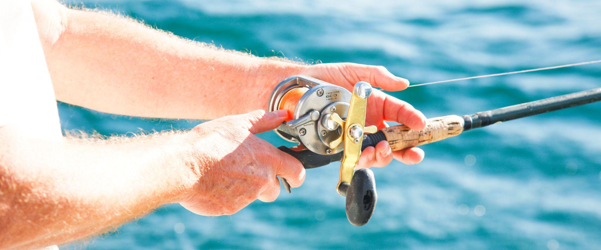 Fishing reel in the Gulf