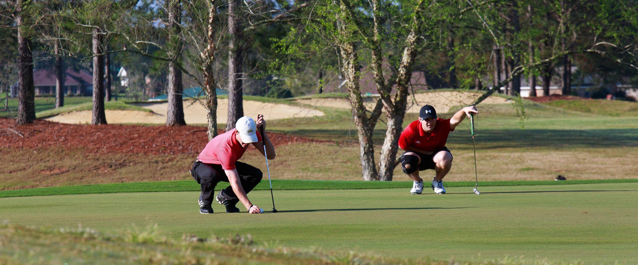 Two men golfing at Glenlakes Golf Club