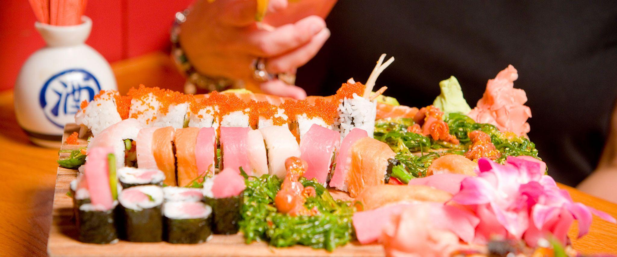 Girlfriends on a sushi night in Gulf Shores, AL