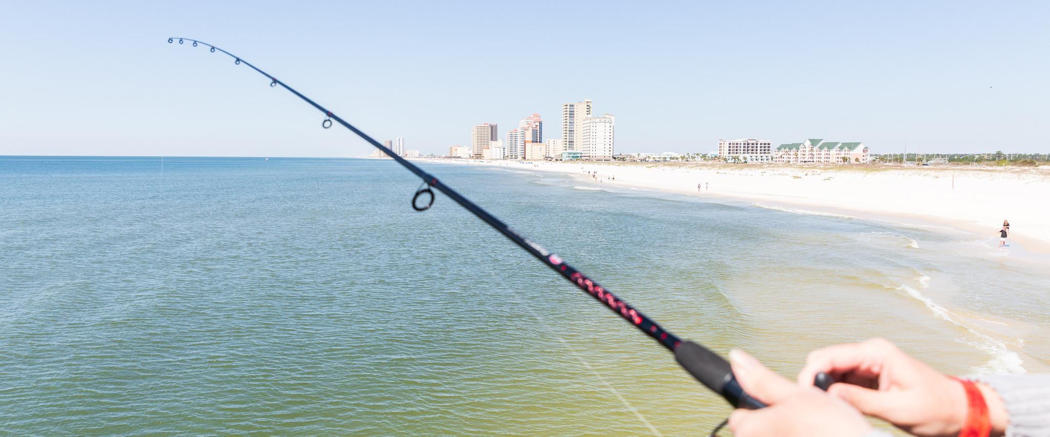 Flounder fishing at the Gulf State Park Pier