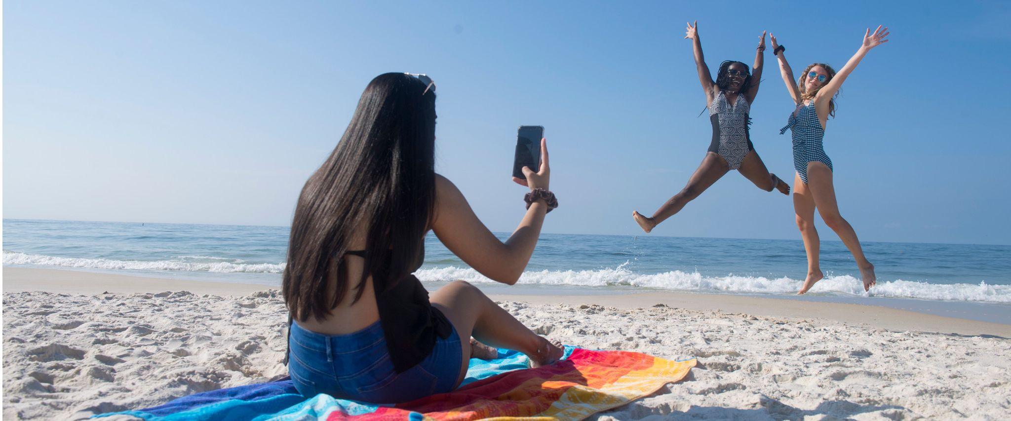 Teens at Gulf Shores Public Beach