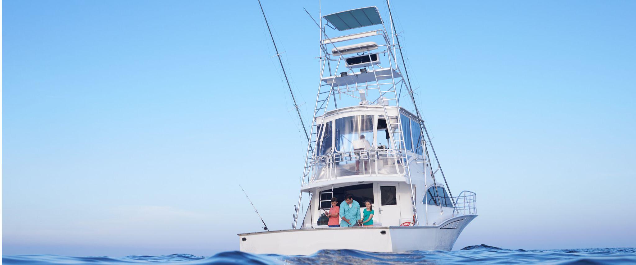 Family fishing on Alabama Gulf Coast