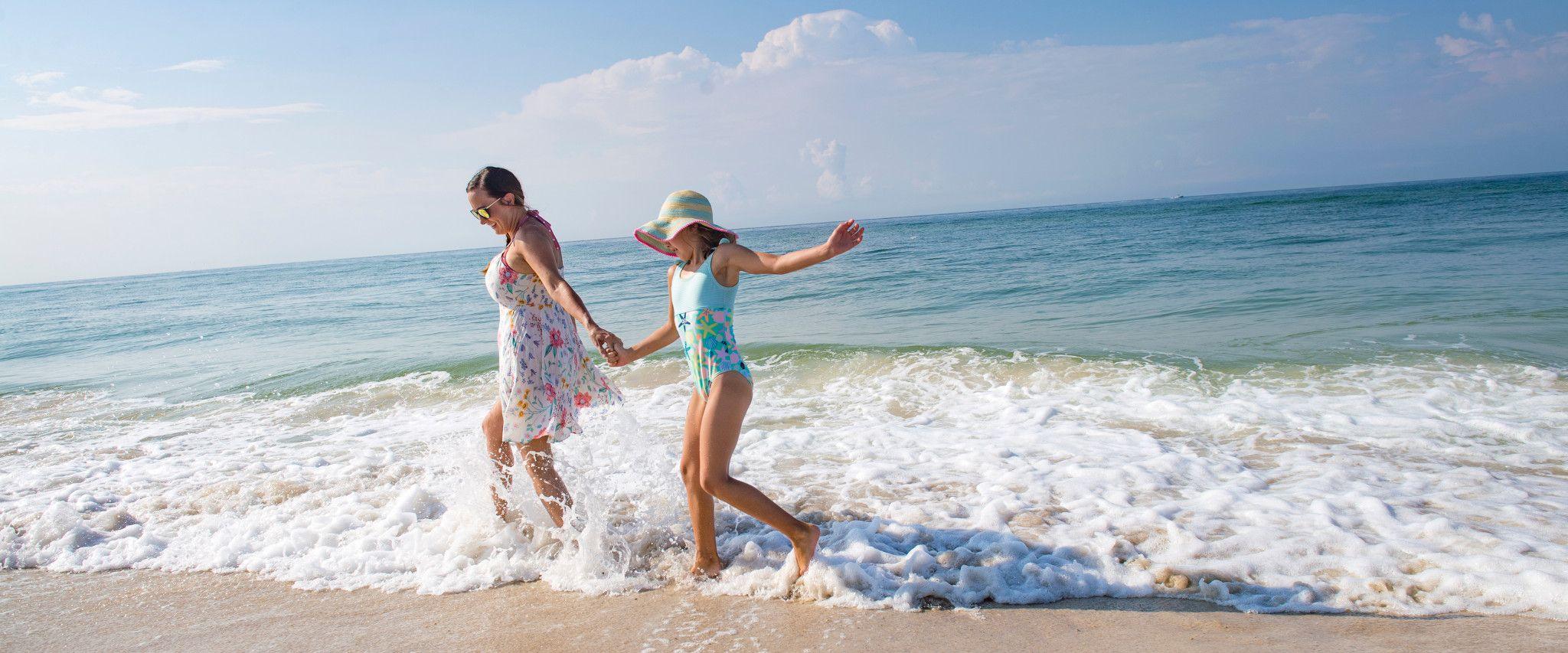 Mother and daughter on Alabama's beaches