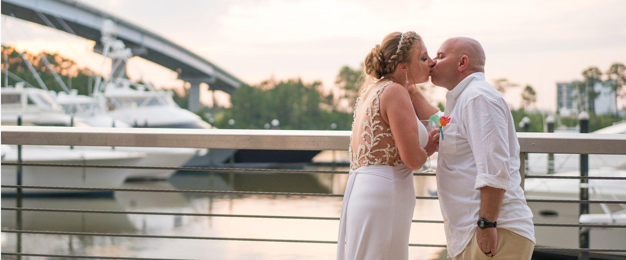 Married couple at The Wharf in Orange Beach, AL