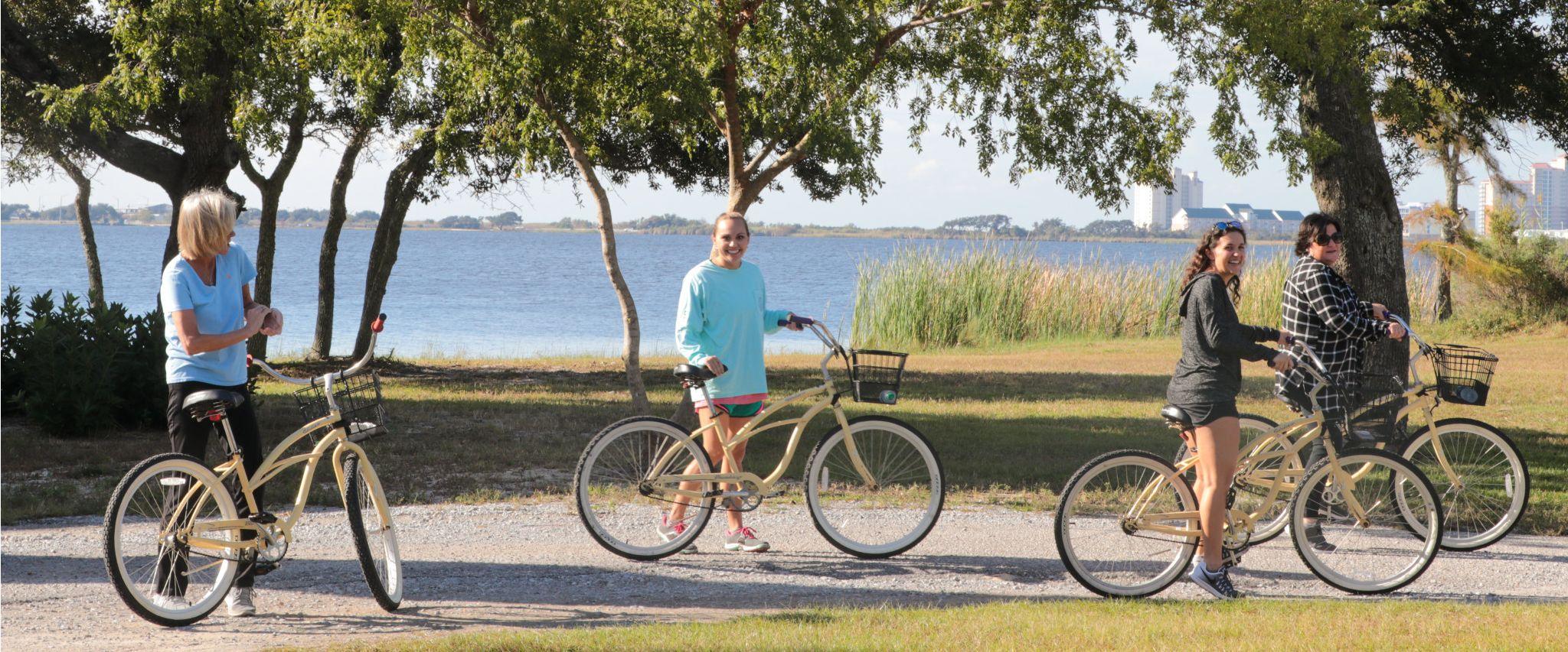 Biking at Gulf State Park