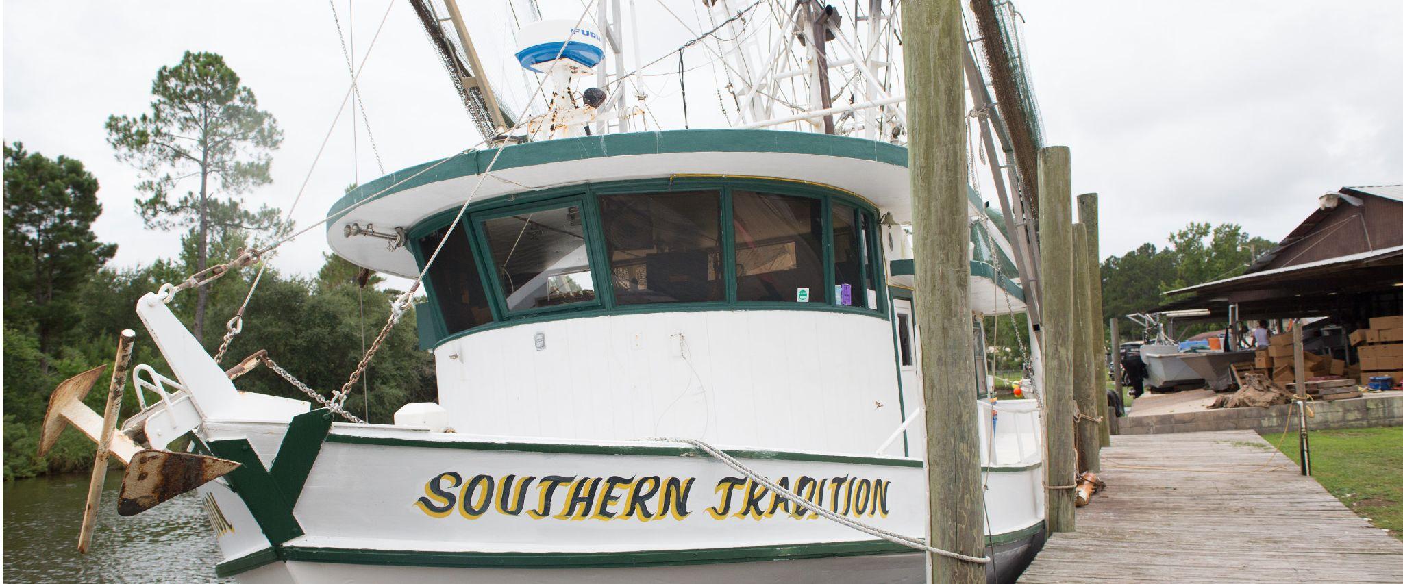Shrimping boat in Gulf Shores