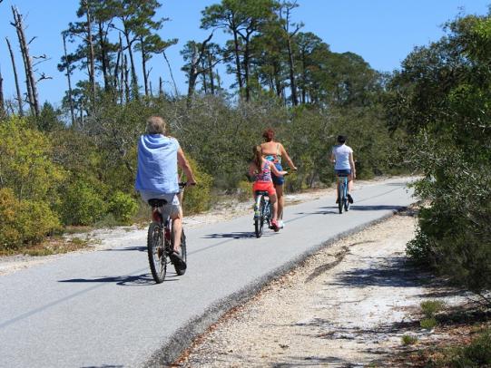 Family Biking Backcountry Trail