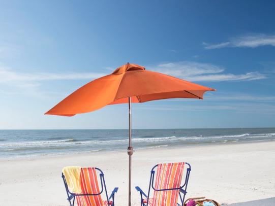 Beach chair and umbrella Gulf Shores