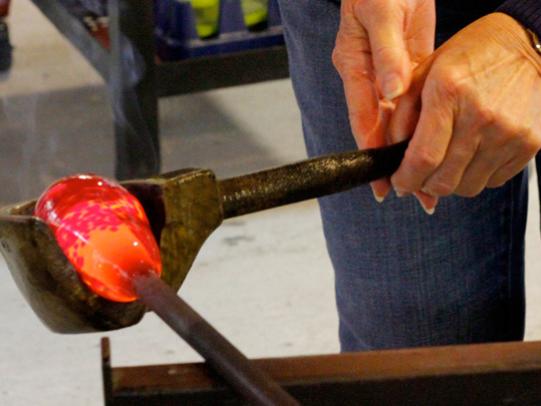 glass blowing classes at The Hot Shop in Orange Beach