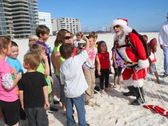 Santa Drop at Flora-Bama in Orange Beach AL