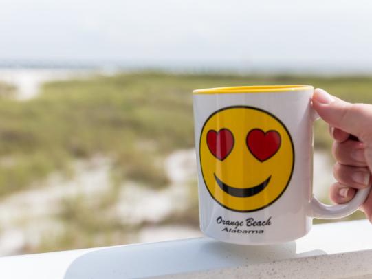 Happy Face mug Orange Beach AL