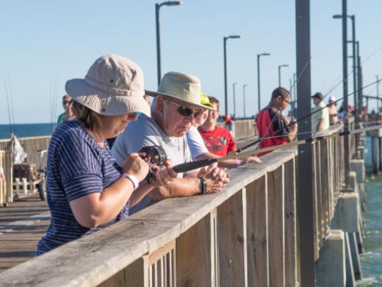 fishing on the Gulf State Park Fishing Pier Gulf Shores AL
