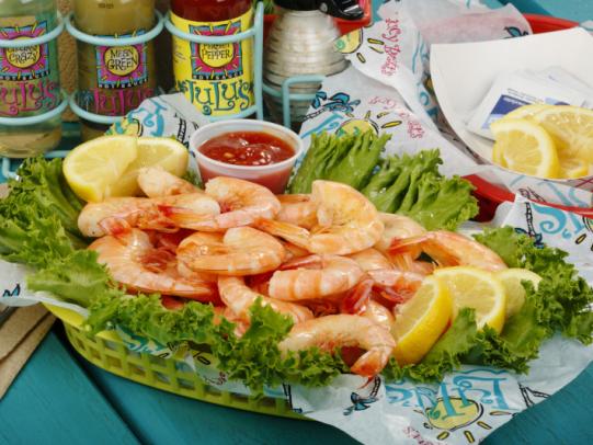 boiled shrimp platter LuLu's Gulf Shores