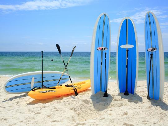 Kayaks and paddle boards