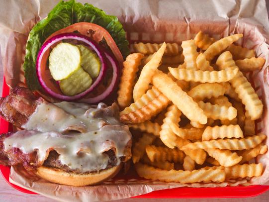 Pleasure Island Tiki Bar Burger
