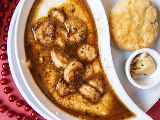 The Ruby Slipper shrimp and grits