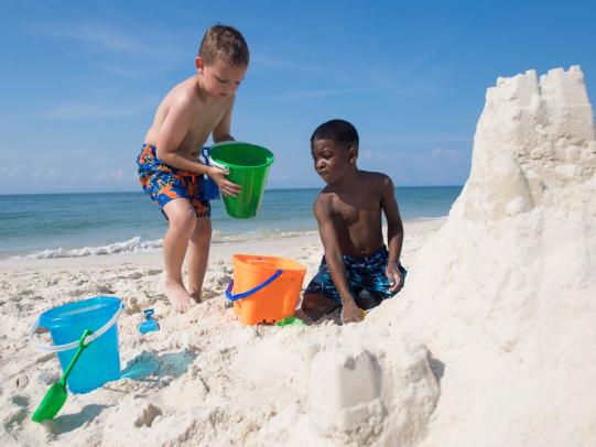 Sand castles kids Gulf State Park