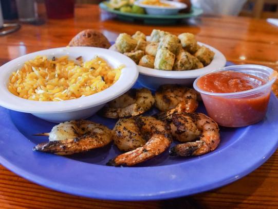 Gulf Island Grill Shrimp Skewers