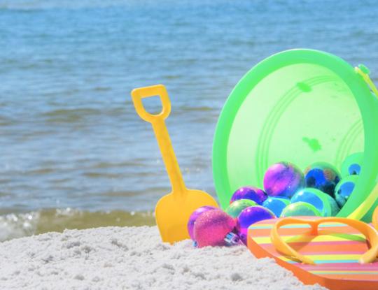 Christmas Oranaments on Alabama's White Sand Beaches