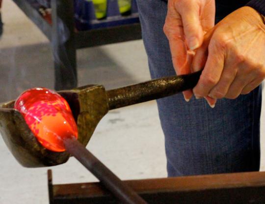 glass blowing classes at The Hot Shop in Orange Beach