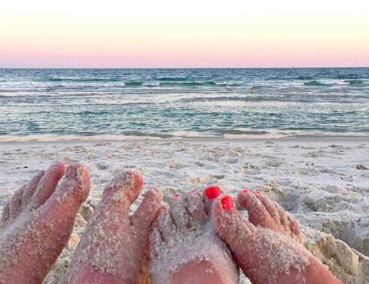 Toes in the Sand